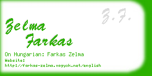 zelma farkas business card